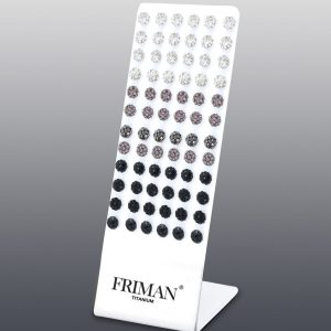 36-Par Hudvänliga Örhängen i 100% Titan (Glitterbollar, 6 mm)