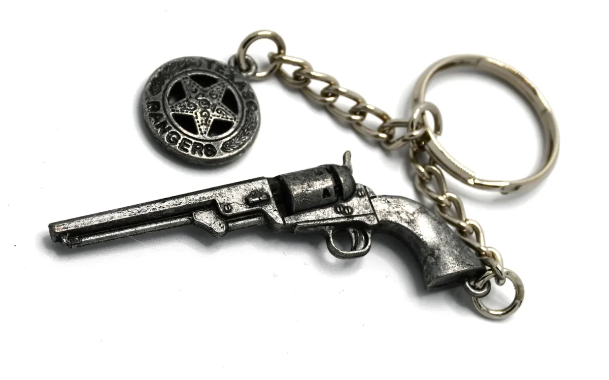 Kolser – Replika – Colt Navy nyckelring med sheriffbricka - Bild 2