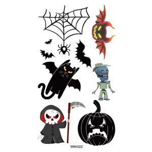 Tillfällig Tatuering 10x5cm – Halloween special! Fladdermuskatt