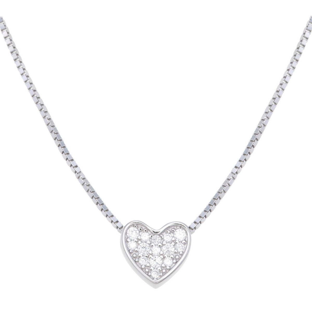Damhalsband i Rodierat 925 Sterling Silver (2-Pack, Gnistrande Cubic Zirkonia) - Bild 2