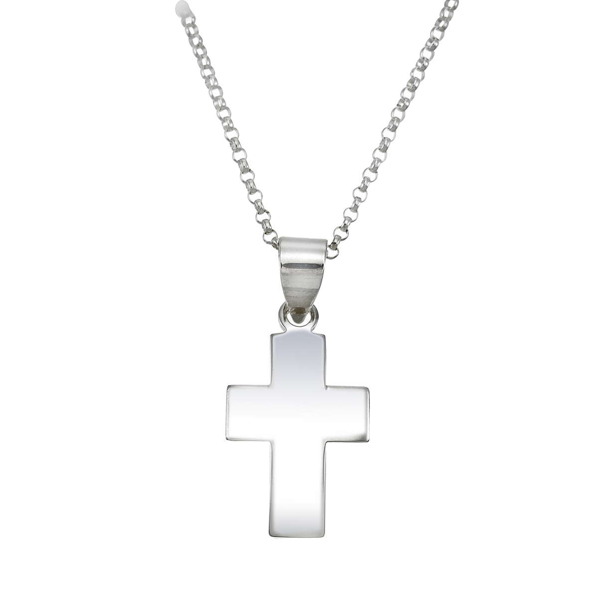 Damhalsband i Silver, Kedja med Kors (2-Pack) - Bild 2